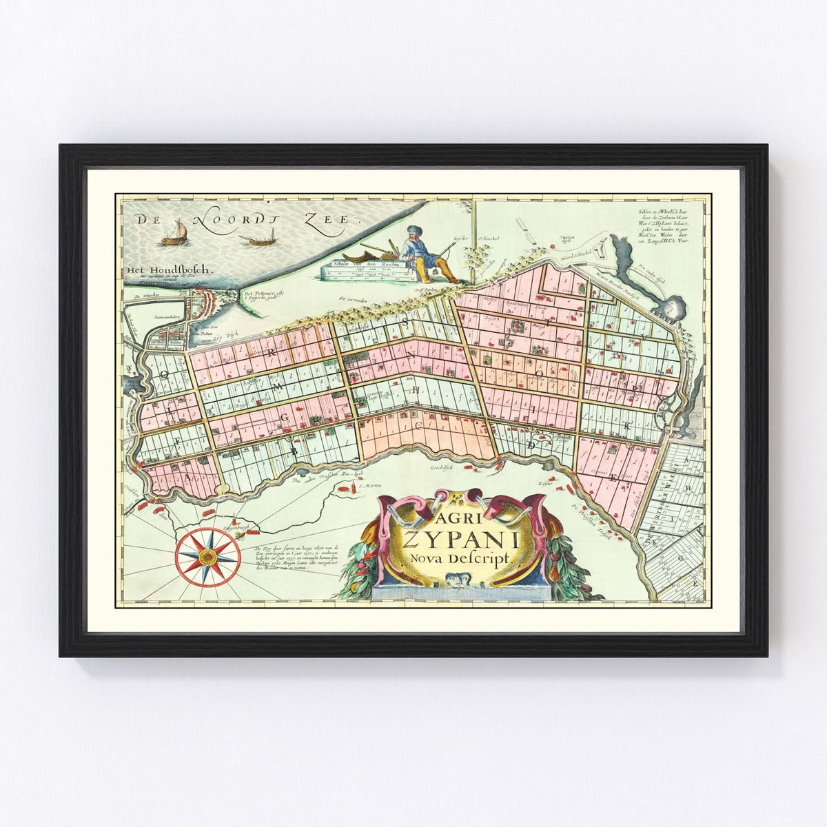 Zijpe Vintage Map 1665