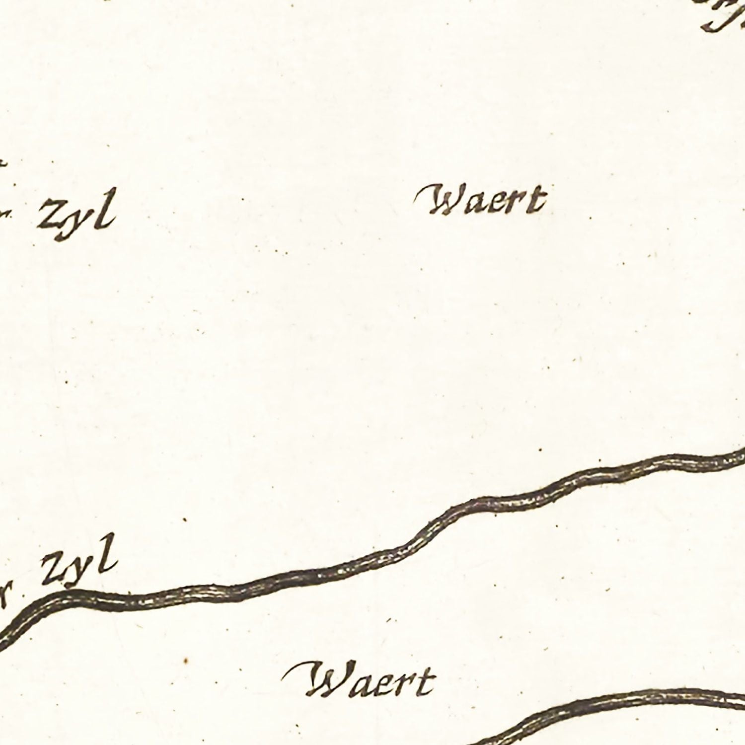 Restored historic details from the 1665 region map of County