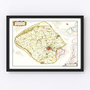 Walcheren Vintage Map 1665