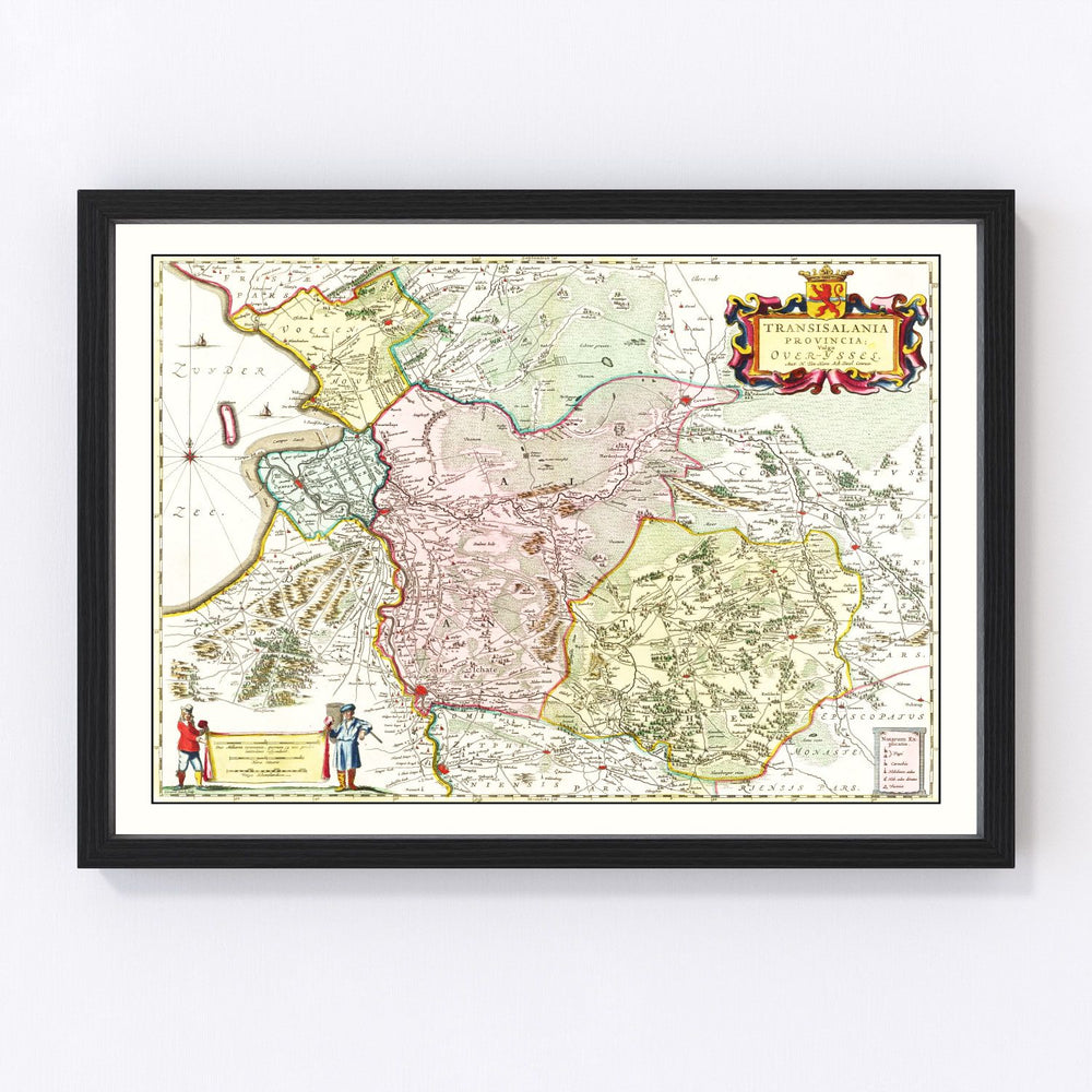 Overijssel Vintage Map 1665
