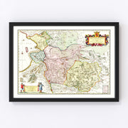 Overijssel Vintage Map 1665