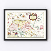 Groningen Vintage Map 1665