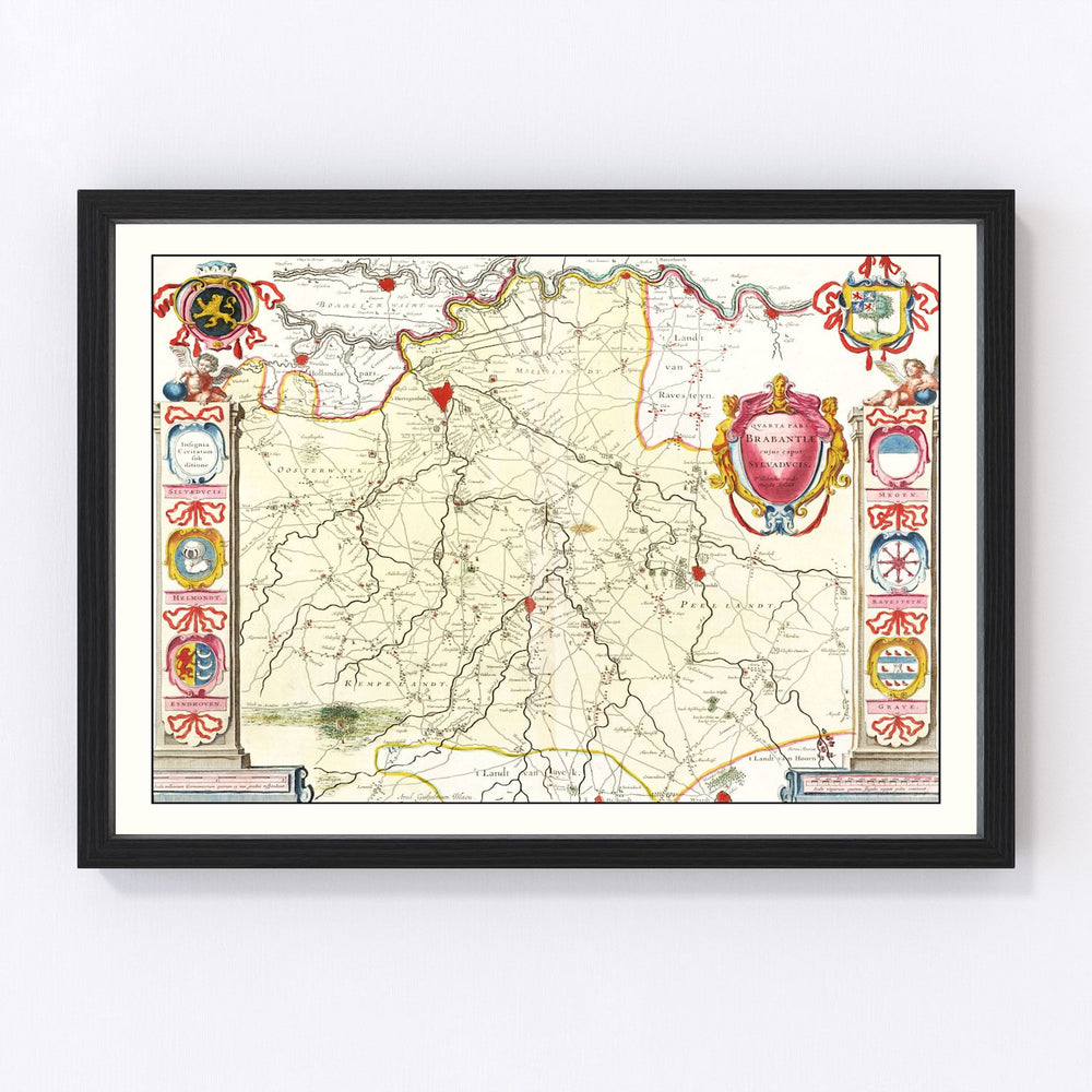 Brabant Vintage Map 1665