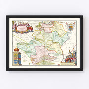 Hertfordshire Vintage Map 1665