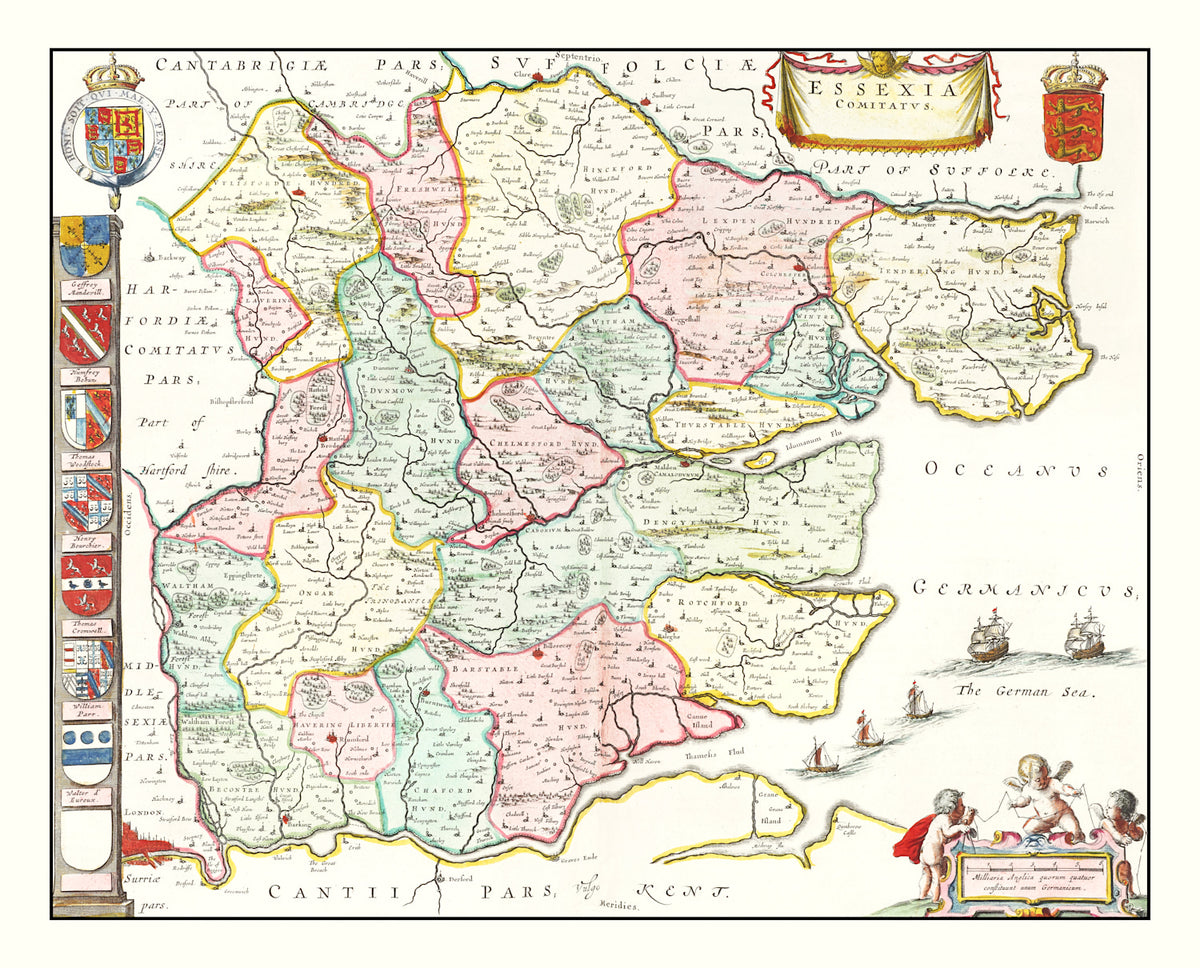Preview of Vintage Map of Essex 1665