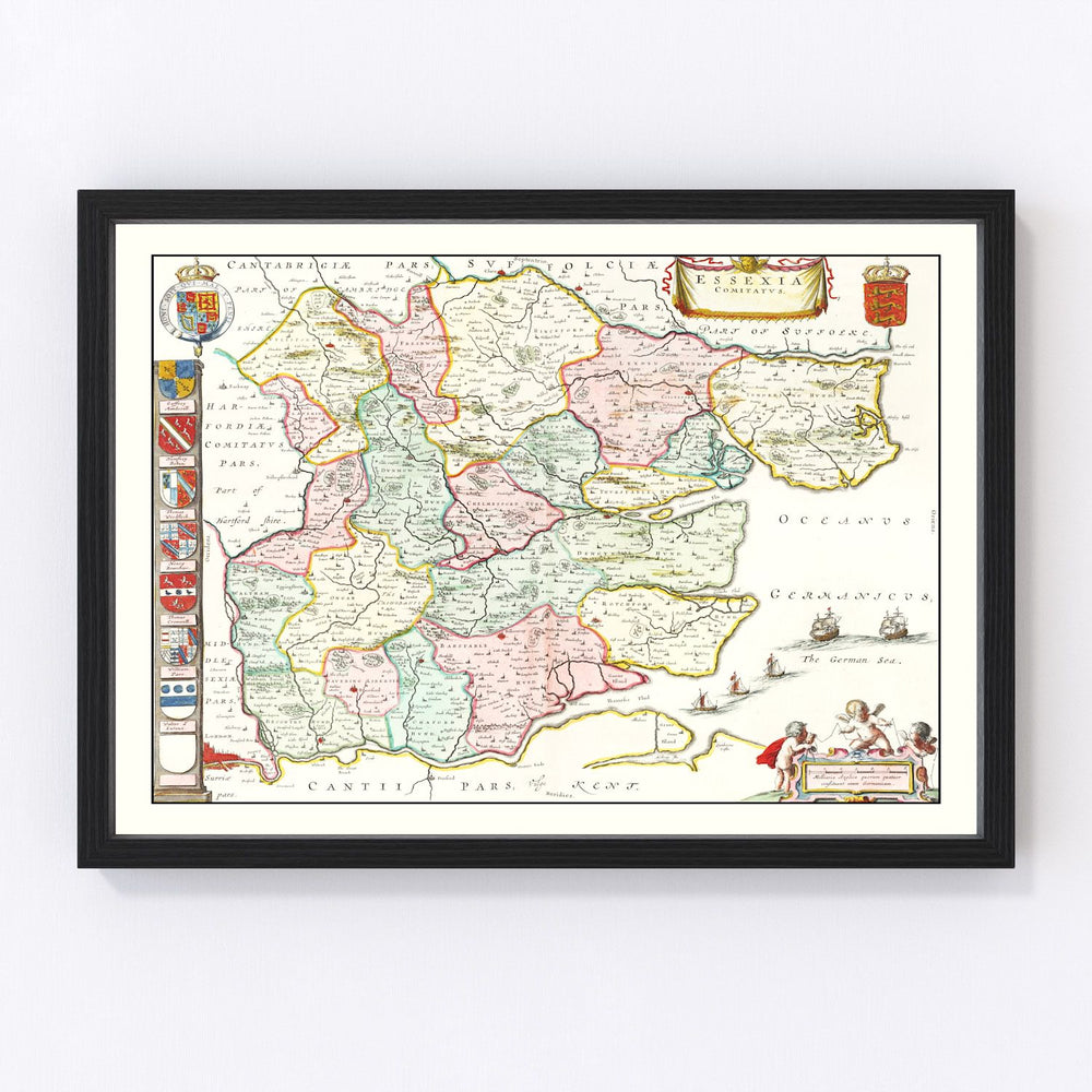 Essex Vintage Map 1665