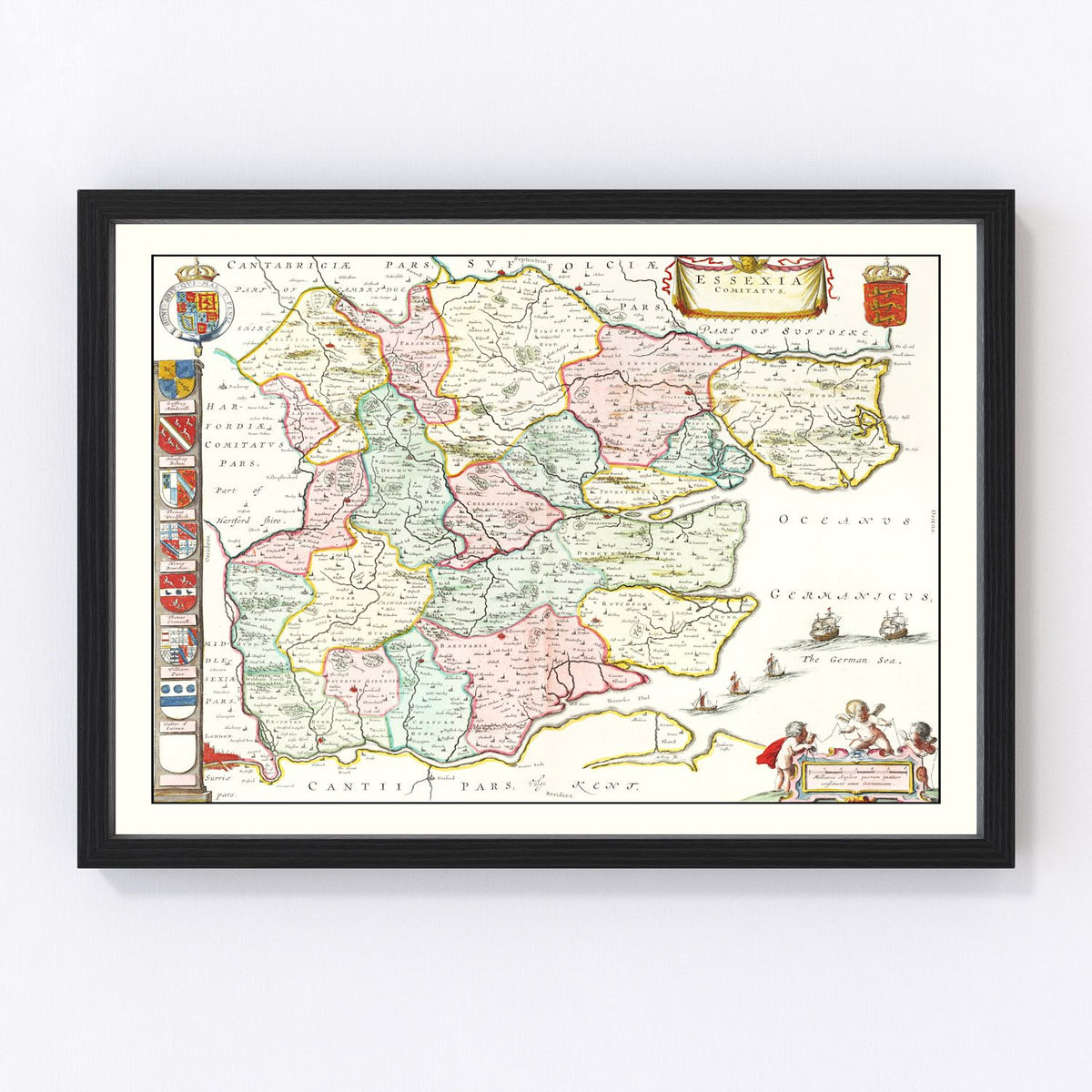 Essex Vintage Map 1665