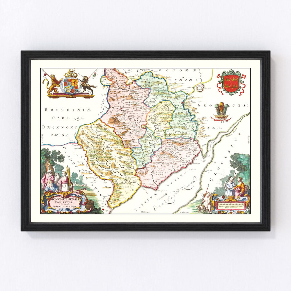 Pembrokeshire Vintage Map 1665