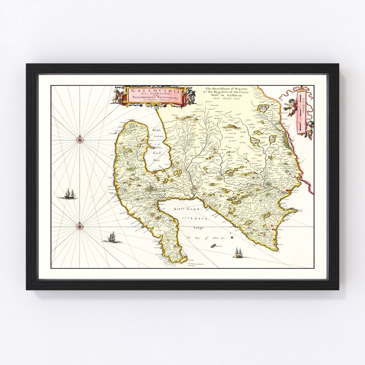 West Galloway Vintage Map 1665