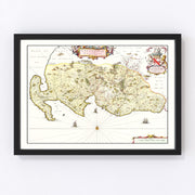 Galloway Vintage Map 1665