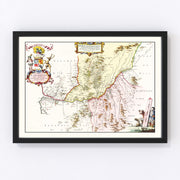 Southern Scotland Vintage Map 1665