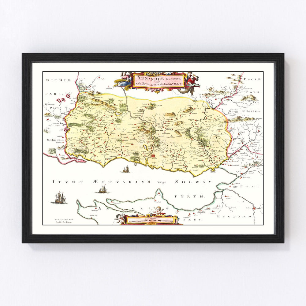 Annandale Vintage Map 1665