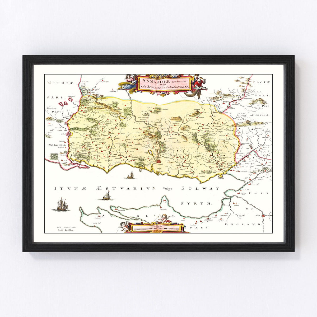 Annandale Vintage Map 1665