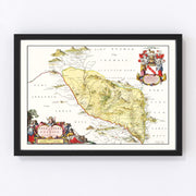 Eskdale Vintage Map 1665