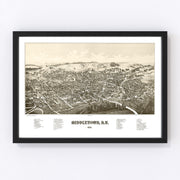 Middletown Vintage Map 1887