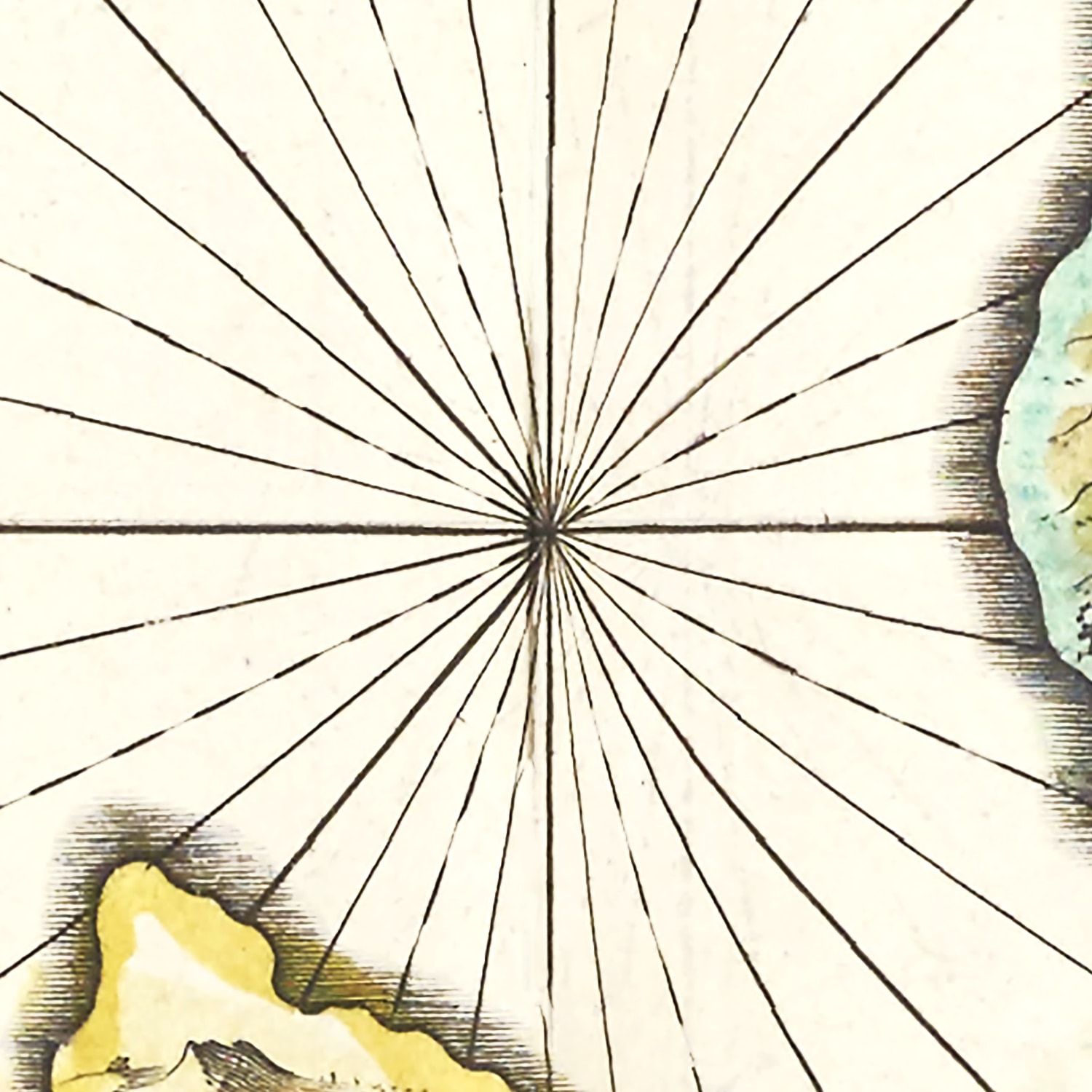 Restored historic details from the 1665 region map of County