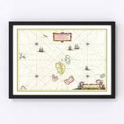 Western Isles of Scotland Vintage Map 1665