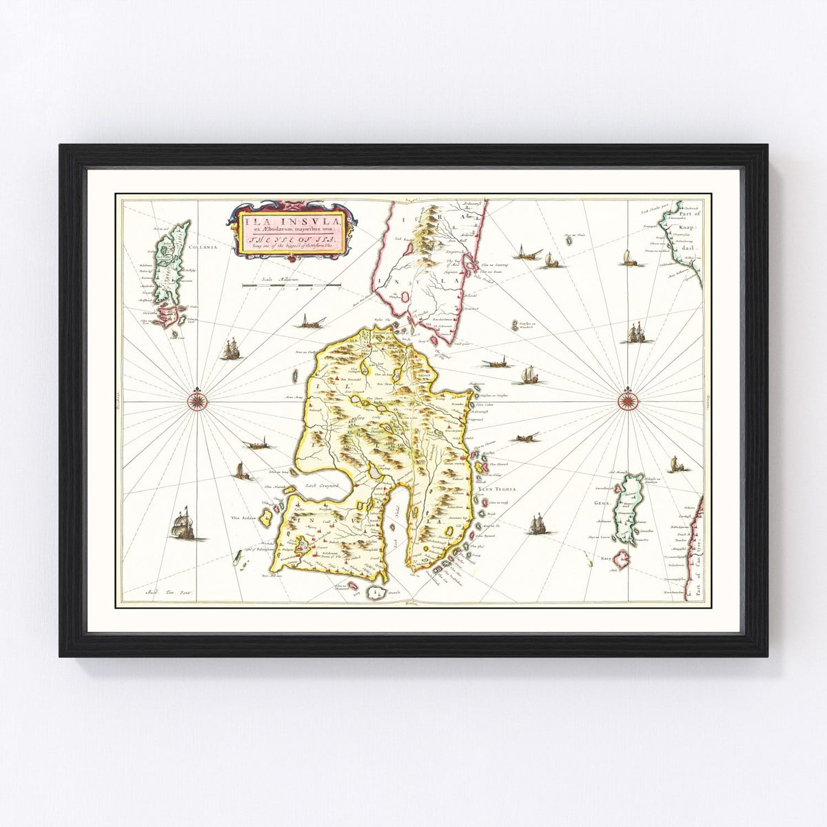 The Isle of Islay Vintage Map 1665