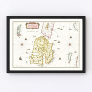 The Isle of Islay Vintage Map 1665