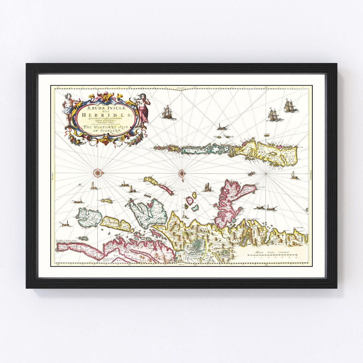 Hebrides Islands Vintage Map 1665