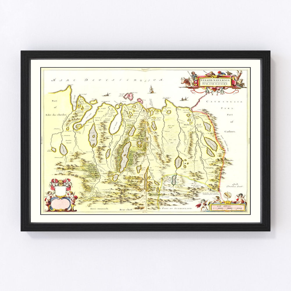 Strathnaver Vintage Map 1665