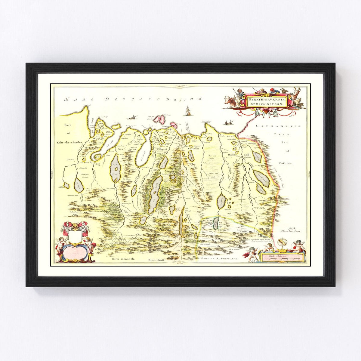 Strathnaver Vintage Map 1665