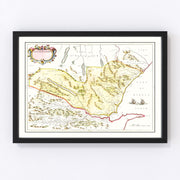 Sutherland Vintage Map 1665