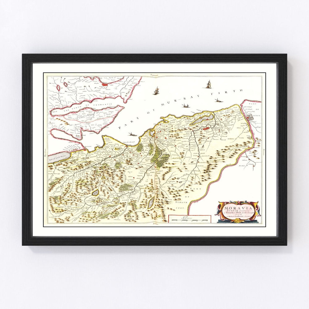 Moravia Vintage Map 1665