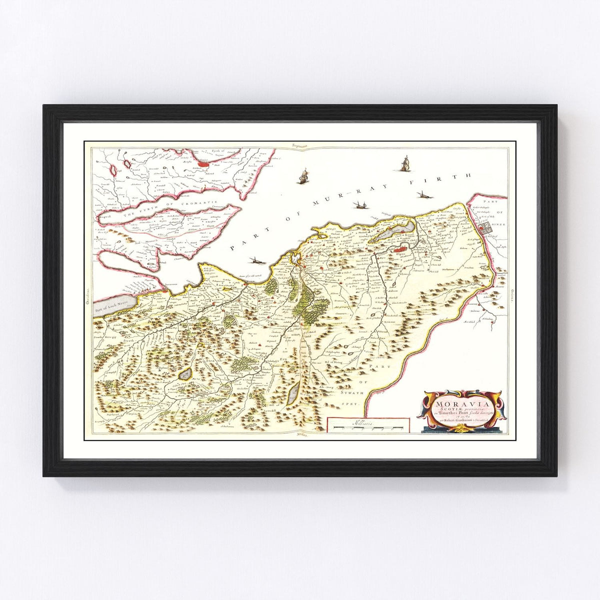 Moravia Vintage Map 1665