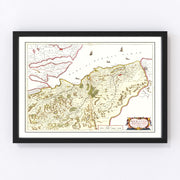 Moravia Vintage Map 1665