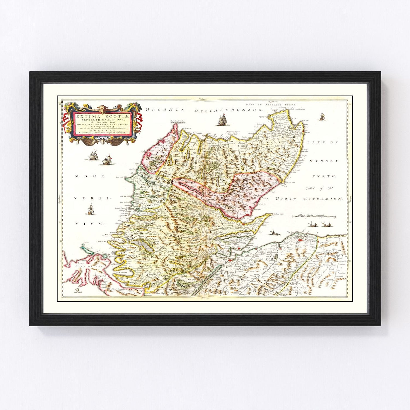 The Scottish Highlands Vintage Map 1665