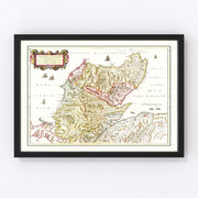 The Scottish Highlands Vintage Map 1665
