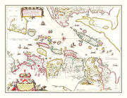 Vintage Map of Lorne, Scotland 1665