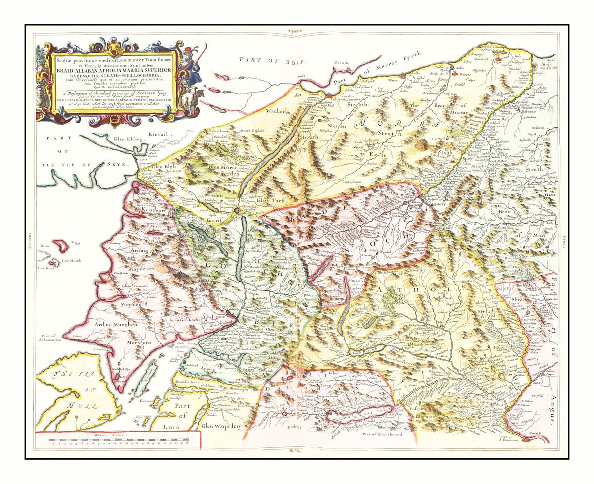 Preview of Vintage Map of Loch Ness, Scotland 1665