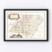 Aberdeen Vintage Map 1665
