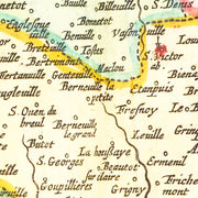 old Pays de Caux map