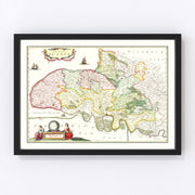 Pays de Caux Vintage Map 1665