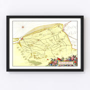 Calais Vintage Map 1665