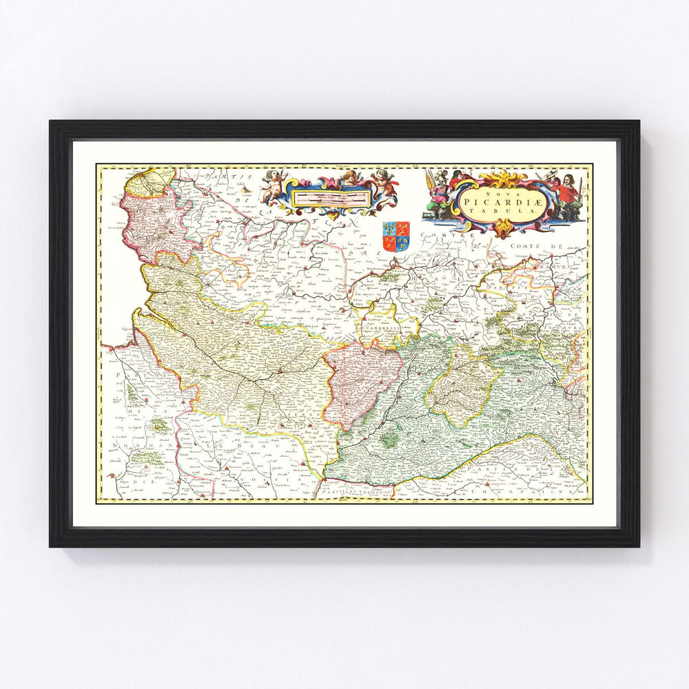 Picardy Vintage Map 1665