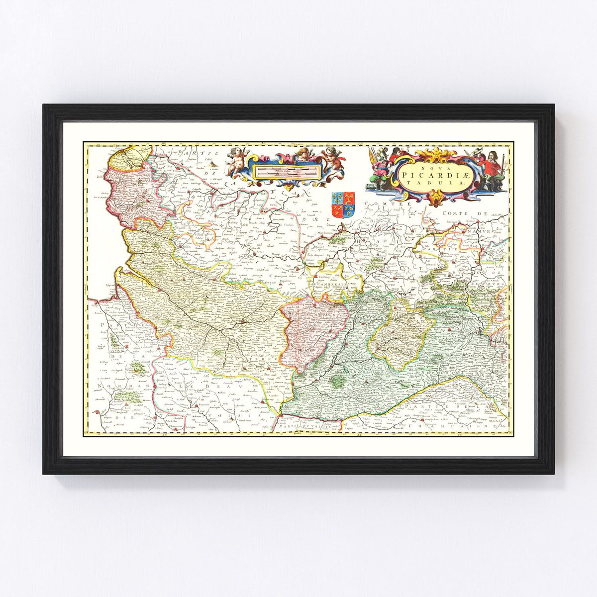 Picardy Vintage Map 1665