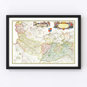 Picardy Vintage Map 1665