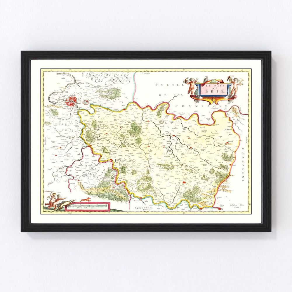 Brie Vintage Map 1665