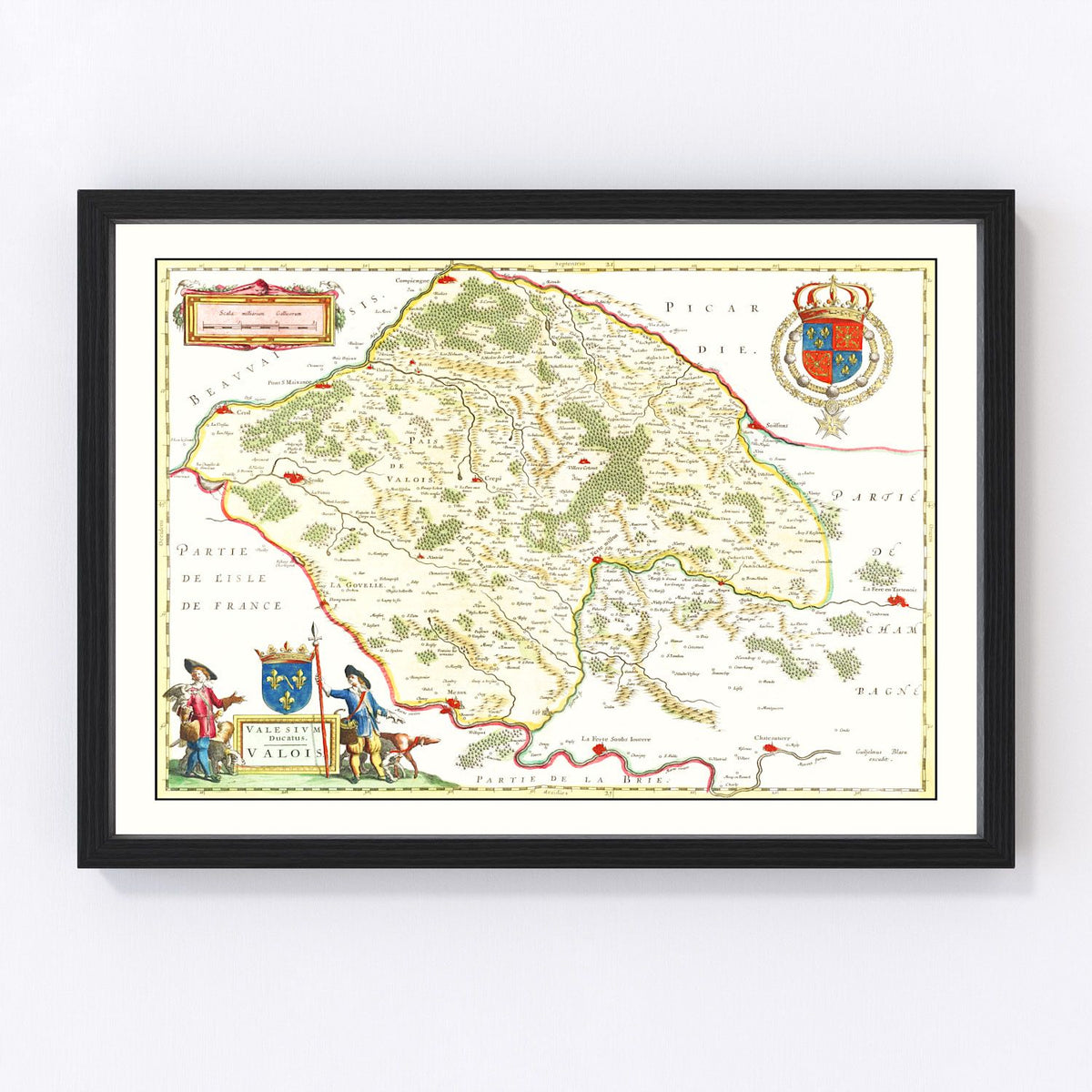 Valois Vintage Map 1665