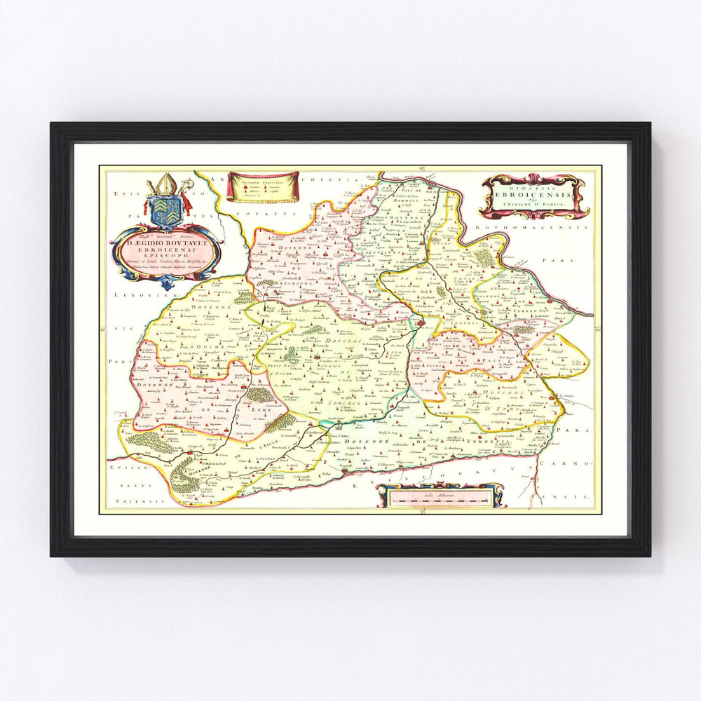 France Vintage Map 1665