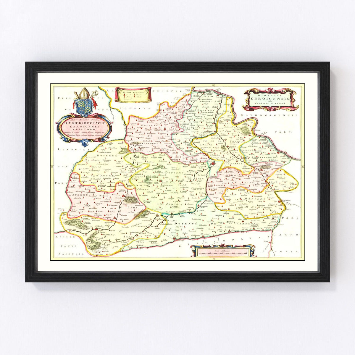 France Vintage Map 1665