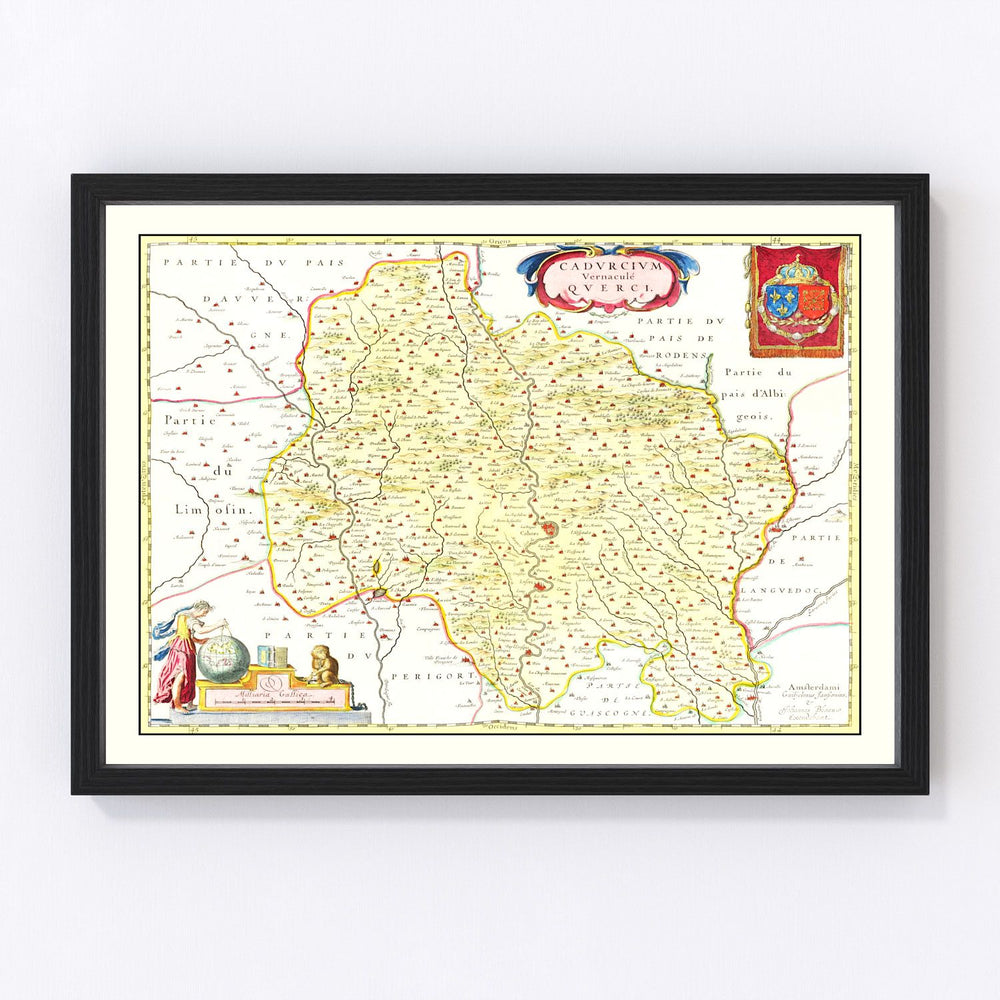 Quercy Vintage Map 1665