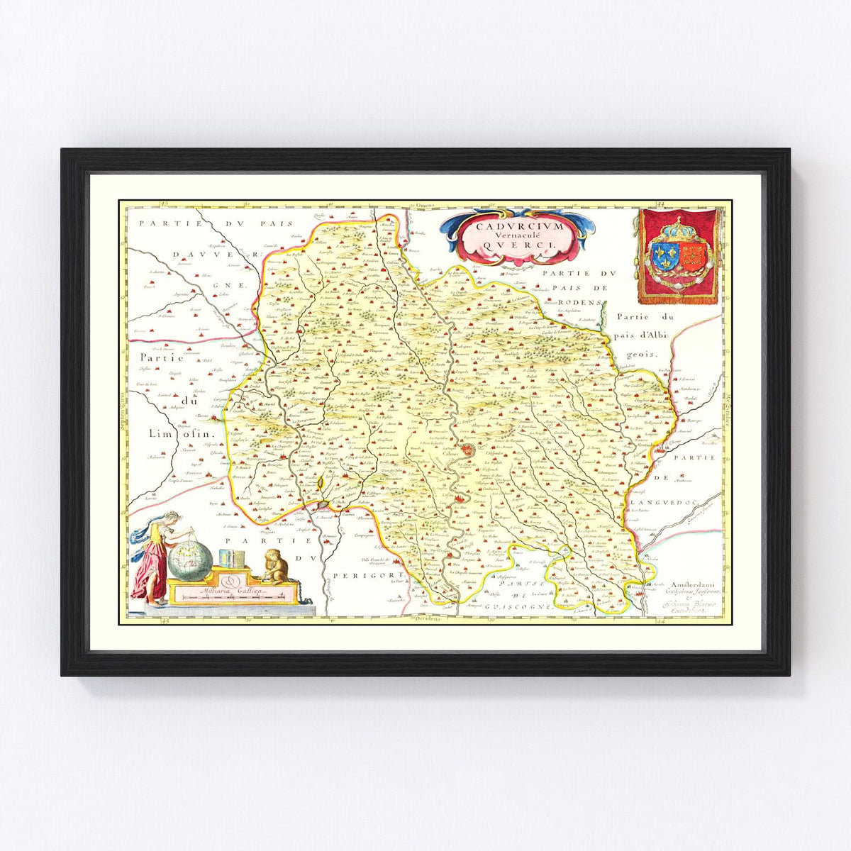 Quercy Vintage Map 1665