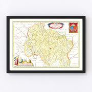 Quercy Vintage Map 1665