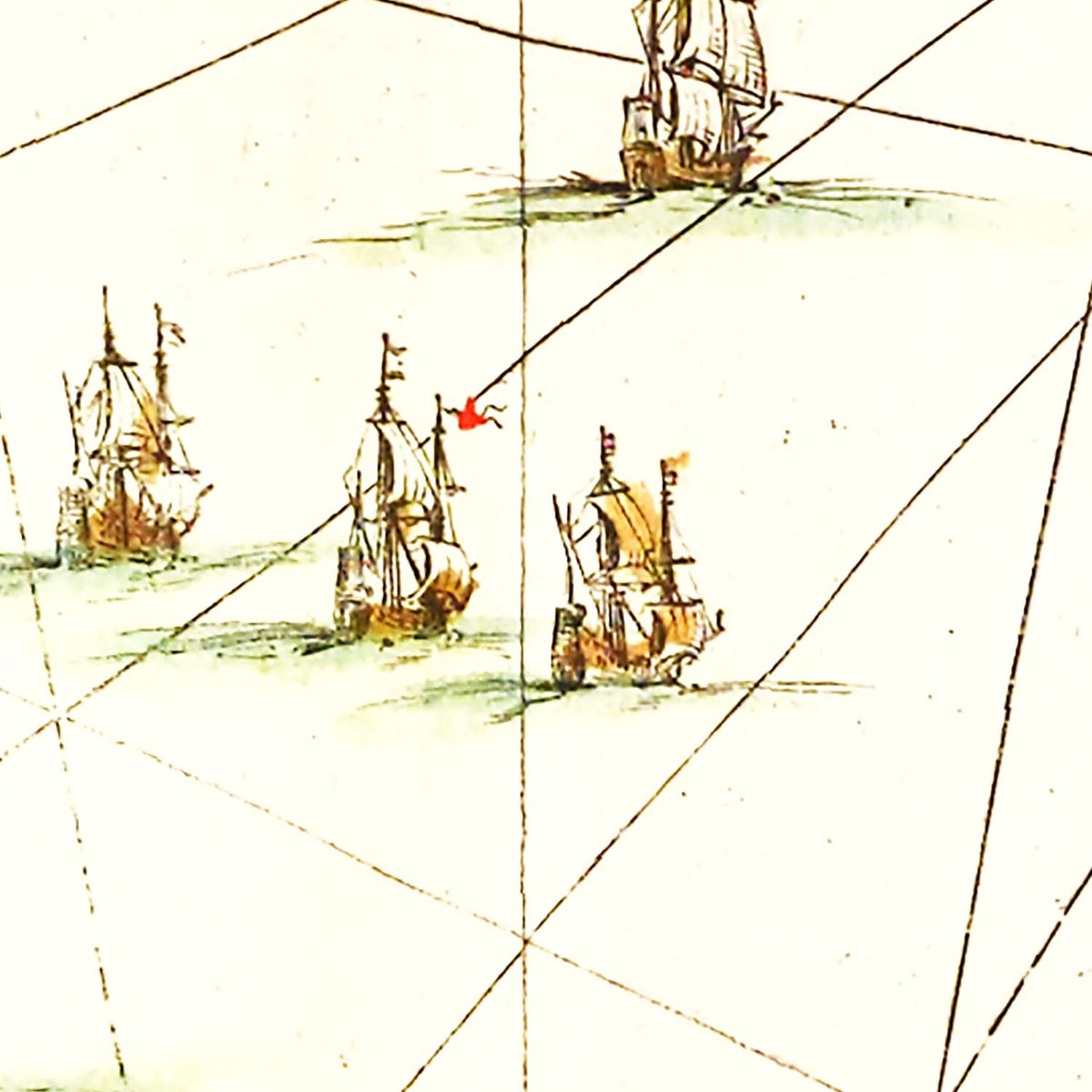 Restored historic details from the 1665 region map of County