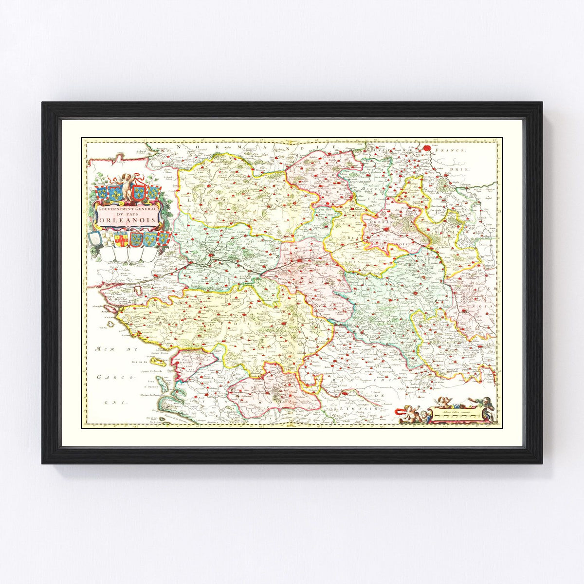 Orléanais Vintage Map 1665